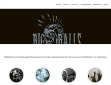 Tablet Screenshot of bigballsproductions.se